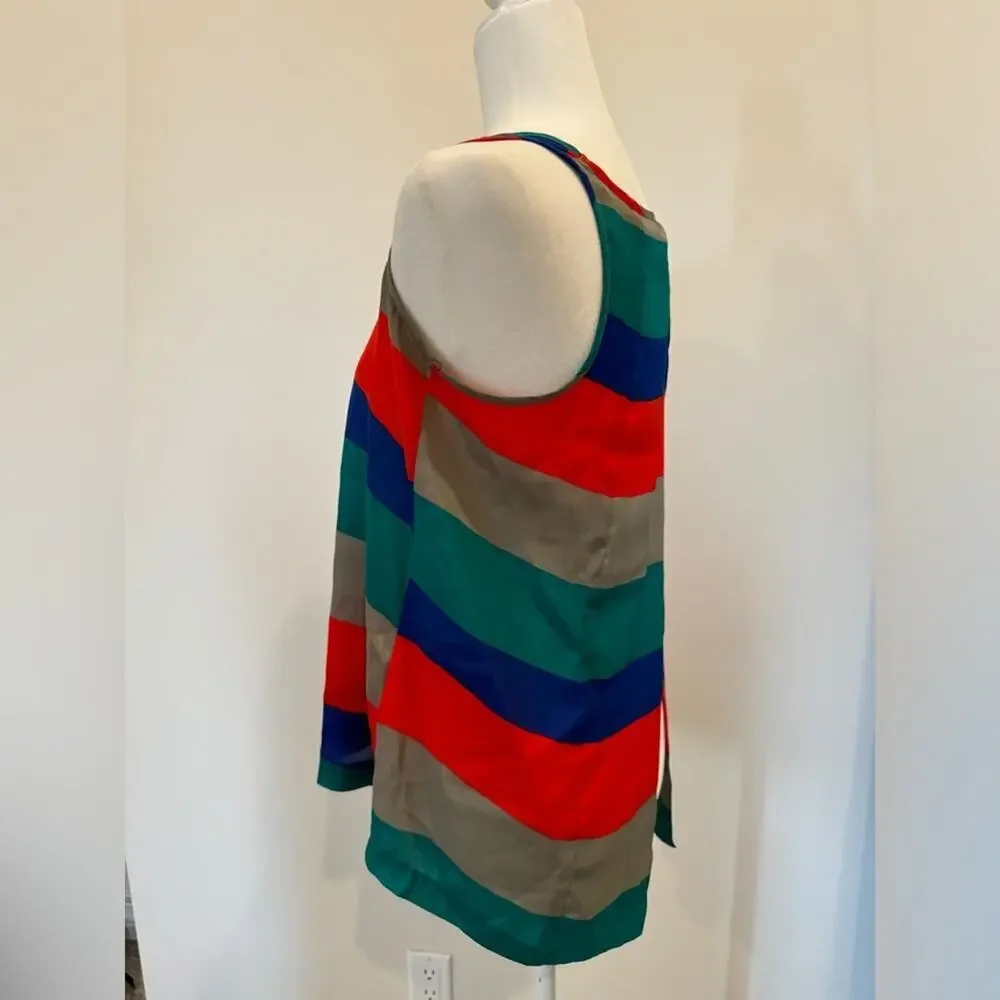 Striped Open Back Tank Top - XS‎